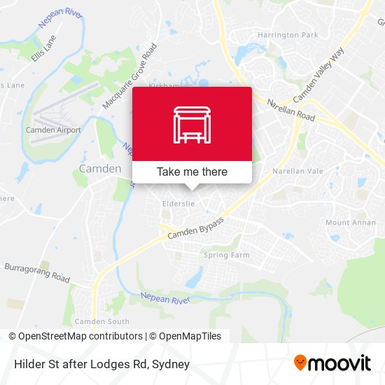 Hilder St after Lodges Rd map