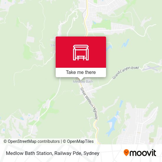 Medlow Bath Station, Railway Pde map