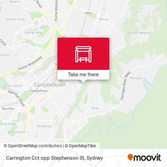 Carrington Cct opp Stephenson St map