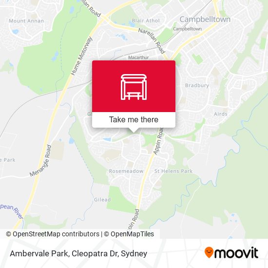 Ambervale Park, Cleopatra Dr map