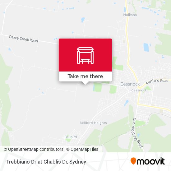 Trebbiano Dr at Chablis Dr map