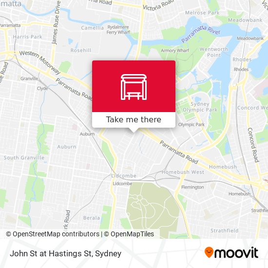 John St at Hastings St map