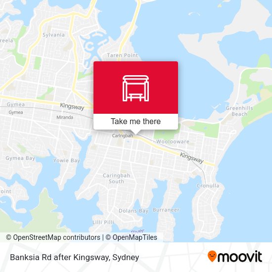 Banksia Rd after Kingsway map