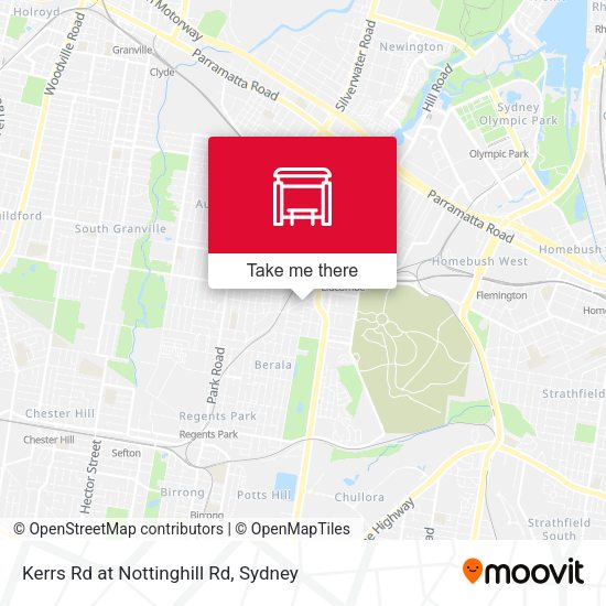 Kerrs Rd at Nottinghill Rd map