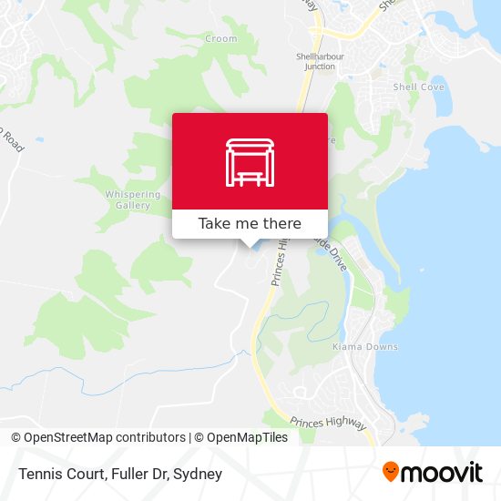 Tennis Court, Fuller Dr map