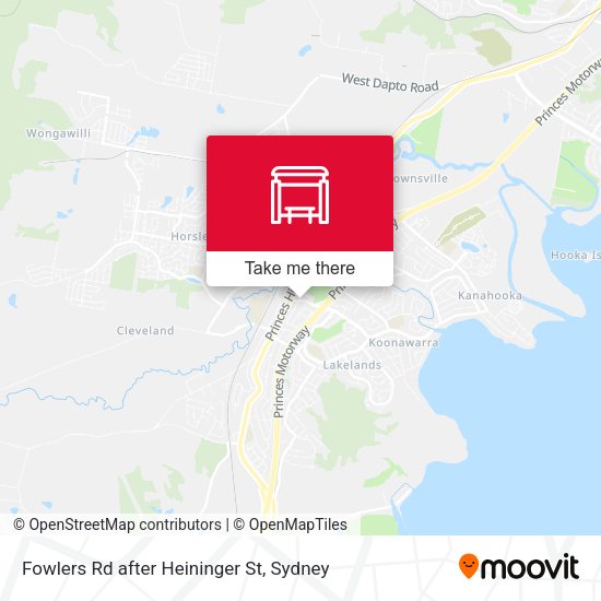 Fowlers Rd after Heininger St map