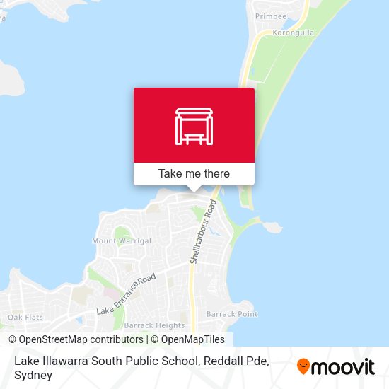 Lake Illawarra South Public School, Reddall Pde map