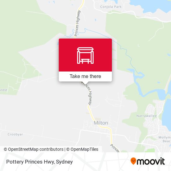 Pottery Princes Hwy map