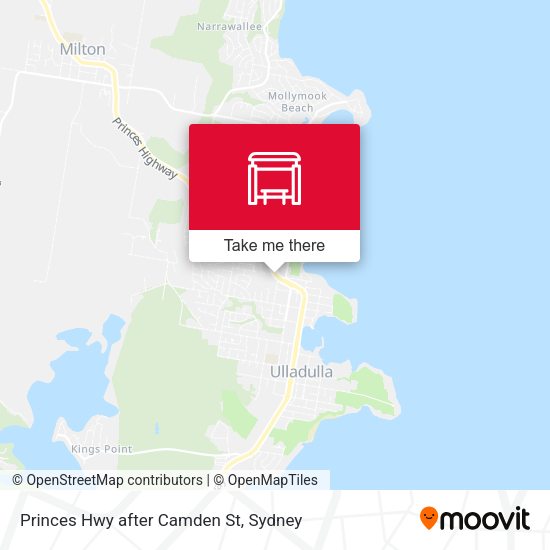 Princes Hwy after Camden St map