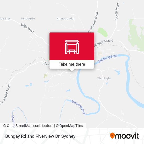 Bungay Rd and Riverview Dr map