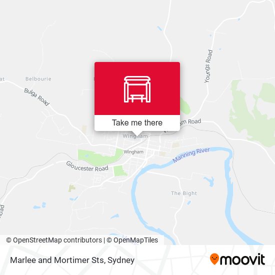 Marlee and Mortimer Sts map