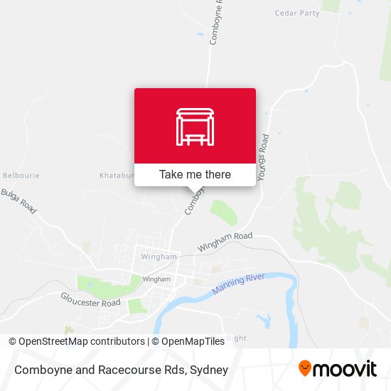 Comboyne and Racecourse Rds map