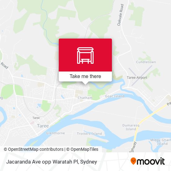 Jacaranda Ave opp Waratah Pl map