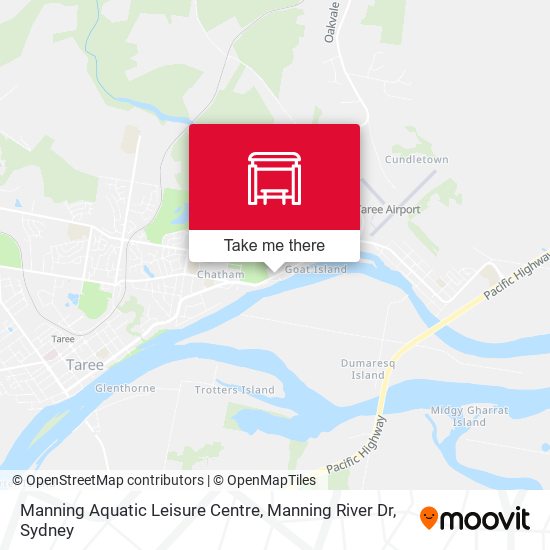 Manning Aquatic Leisure Centre, Manning River Dr map