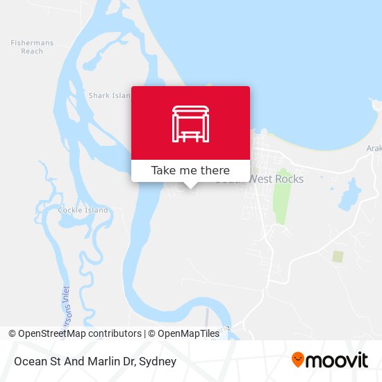 Ocean St And Marlin Dr map