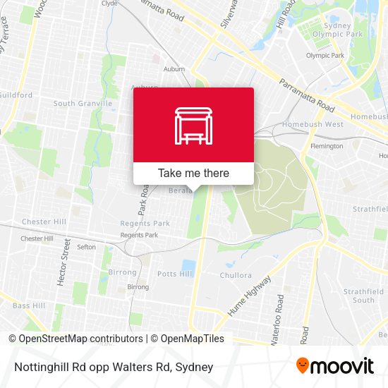 Nottinghill Rd opp Walters Rd map