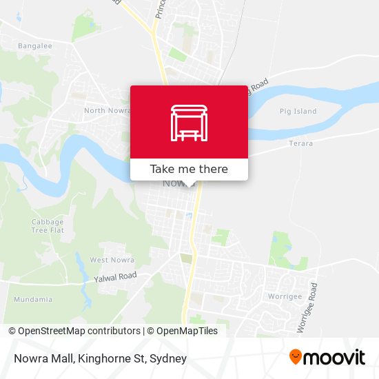 Nowra Mall, Kinghorne St map