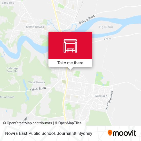Nowra East Public School, Journal St map