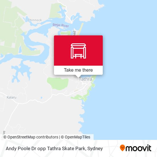 Andy Poole Dr opp Tathra Skate Park map