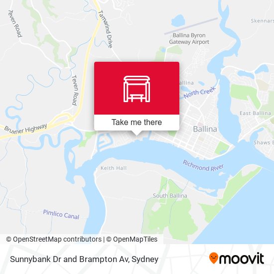 Sunnybank Dr and Brampton Av map