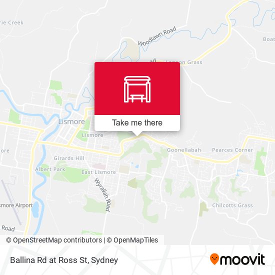 Ballina Rd at Ross St map