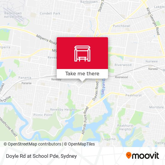 Doyle Rd at School Pde map