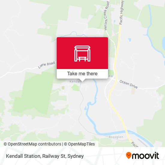 Kendall Station, Railway St map