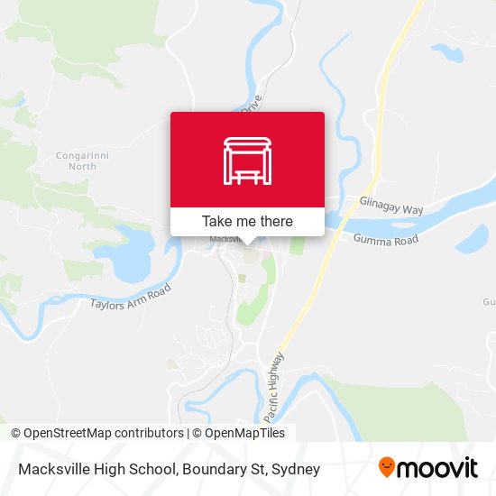 Mapa Macksville High School, Boundary St