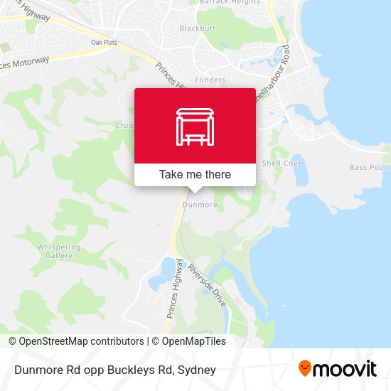 Dunmore Rd opp Buckleys Rd map