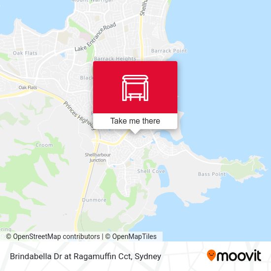 Brindabella Dr at Ragamuffin Cct map