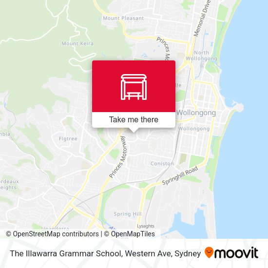 The Illawarra Grammar School, Western Ave map