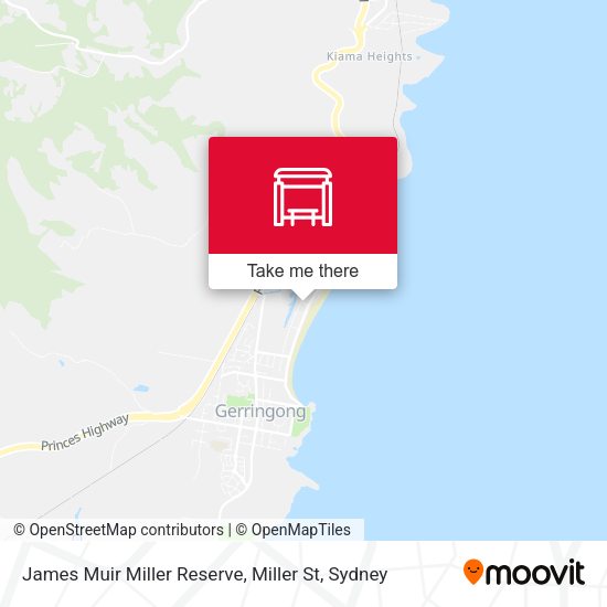 James Muir Miller Reserve, Miller St map