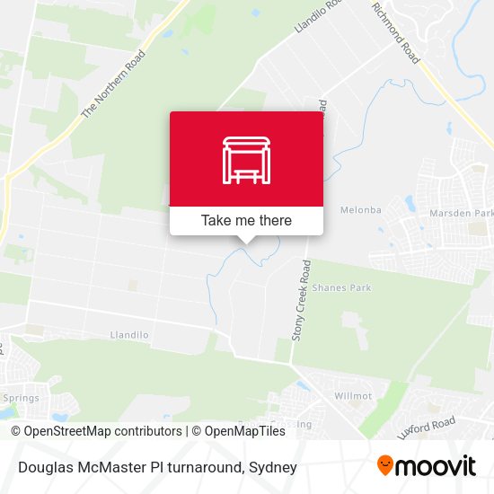 Douglas McMaster Pl turnaround map