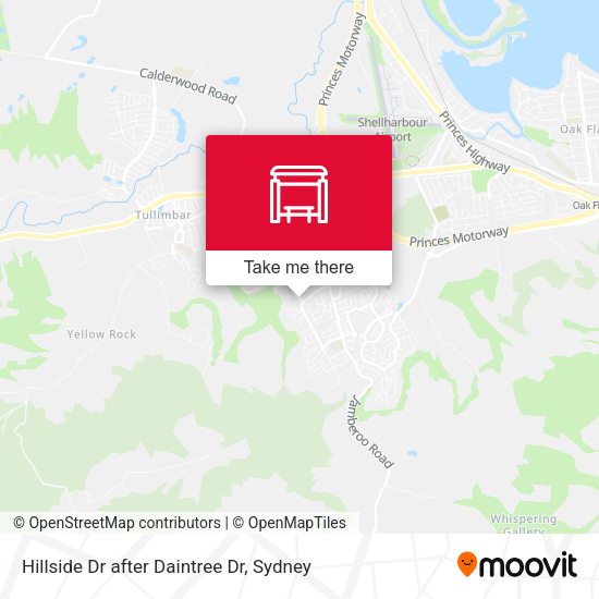 Hillside Dr after Daintree Dr map