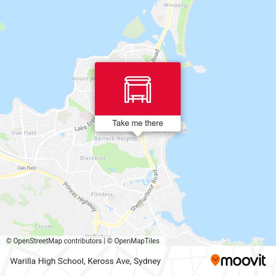 Warilla High School, Keross Ave map