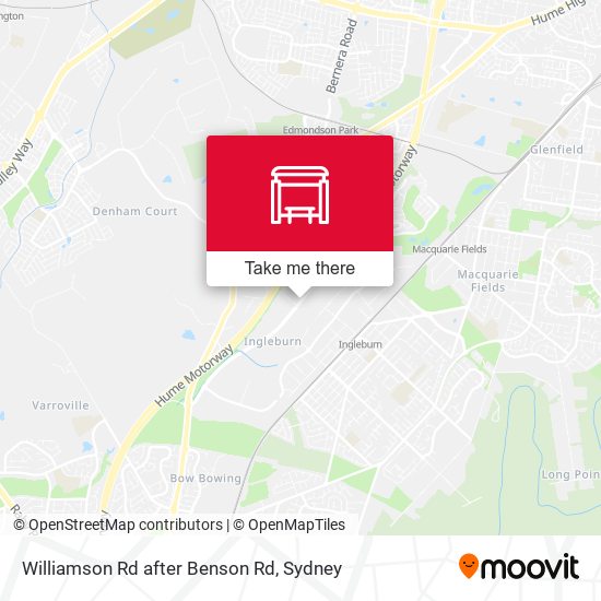 Williamson Rd after Benson Rd map