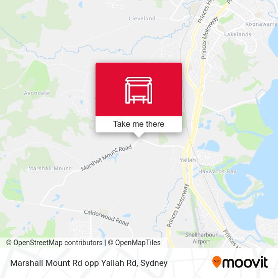 Marshall Mount Rd opp Yallah Rd map