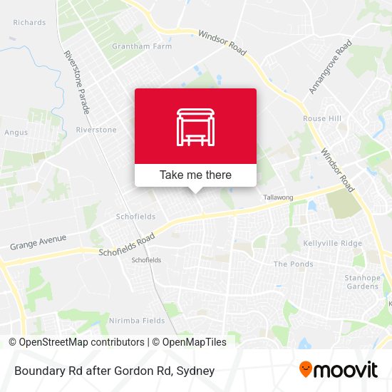 Boundary Rd after Gordon Rd map