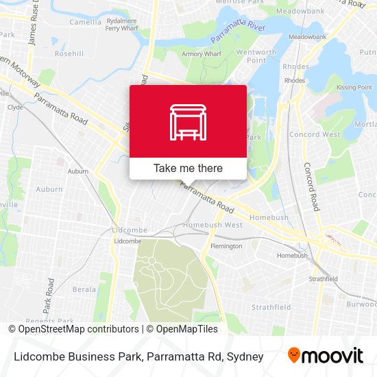 Lidcombe Business Park, Parramatta Rd map
