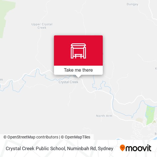 Crystal Creek Public School, Numinbah Rd map