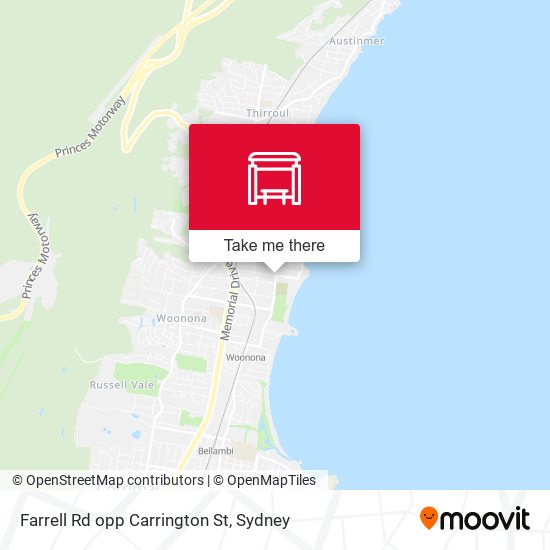 Farrell Rd opp Carrington St map