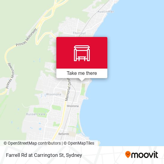 Farrell Rd at Carrington St map