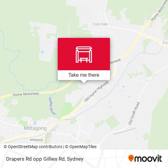 Drapers Rd opp Gillies Rd map