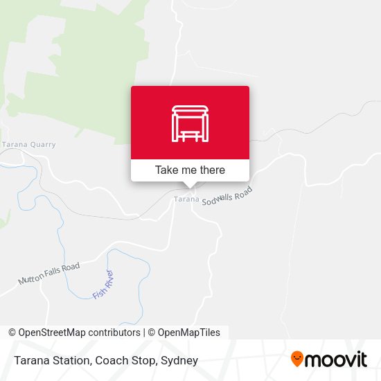 Tarana Station, Coach Stop map