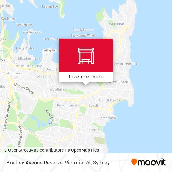 Bradley Avenue Reserve, Victoria Rd map