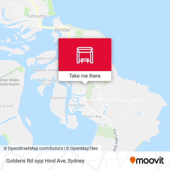 Goldens Rd opp Hind Ave map