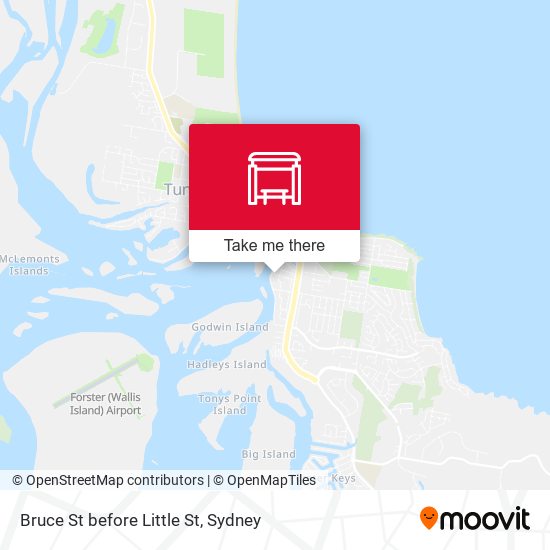 Bruce St before Little St map