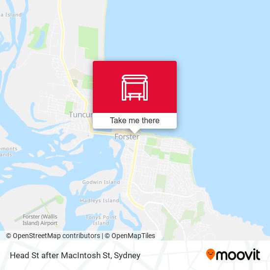 Head St after MacIntosh St map