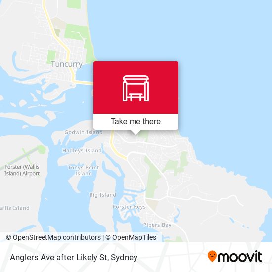 Anglers Ave after Likely St map
