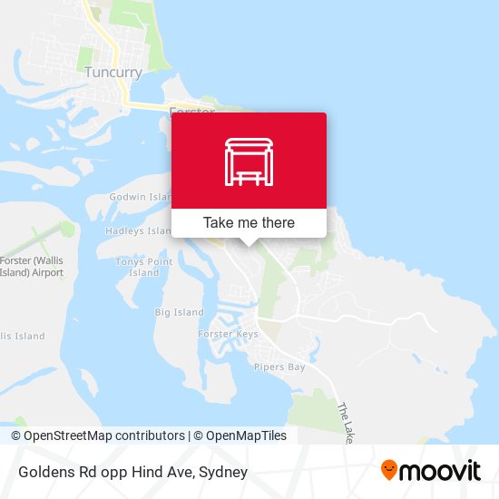 Goldens Rd opp Hind Ave map